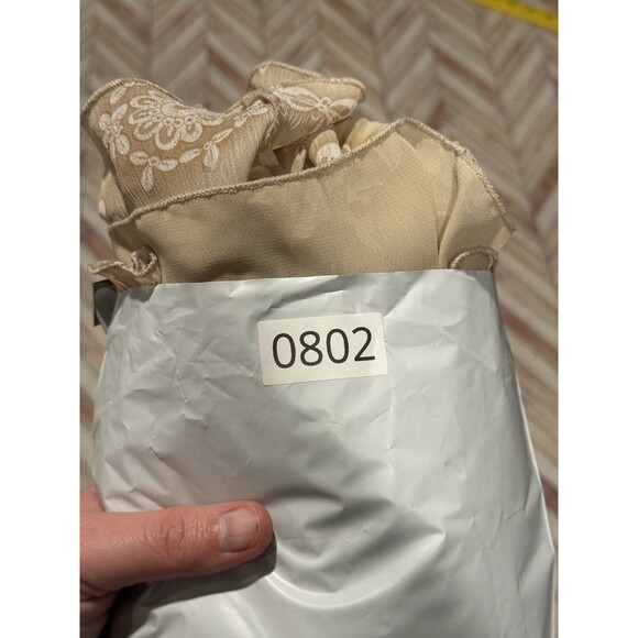 Peasant Flowy Beige Skirt 1X Women’s Boho Long Elastic Waist - Picture 8 of 8